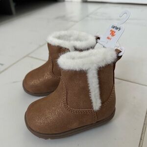 Caters Baby Easy Step Sherpa Winter Boots- Girl - NWT
